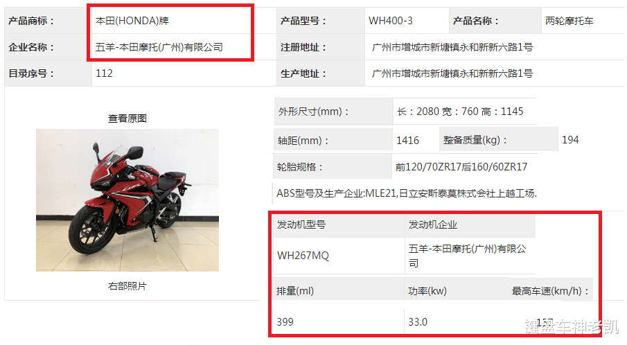 本田阵营再添一员大将，国产本田CBR400R来了，与海外版相比外观接近、配置略低-奇点